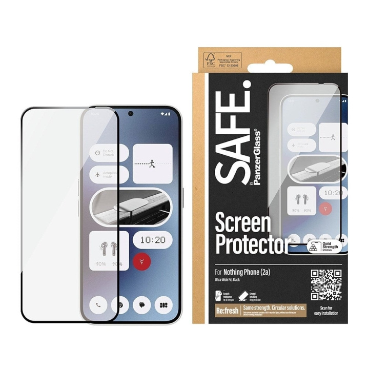 PanzerGlass SAFE by PanzerGlass- Näytönsuoja - Nothing Phone 2a, 2a Plus - Ultra-Wide Fit - Ultra-Wide Fit (erittäin laaja istuvuus) ryhmässä ÄLYPUHELIMET JA TABLETIT / Puhelimen suojakotelo / Muut mallit @ TP E-commerce Nordic AB (D20477)