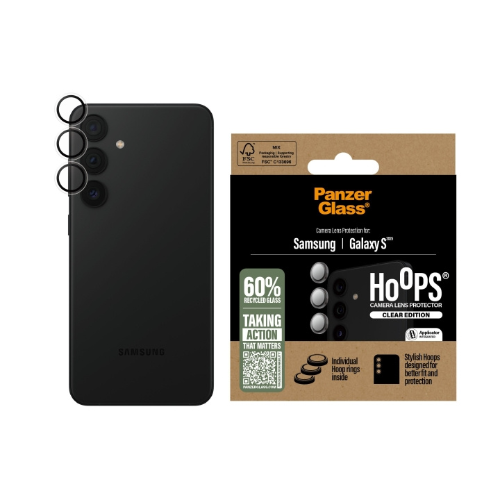 Panzer Lasi - Silmukat Linssi Protector Galaxy S25, läpinäkyvä ryhmässä ÄLYPUHELIMET JA TABLETIT / Puhelimen suojakotelo / Samsung @ TP E-commerce Nordic AB (D20495)