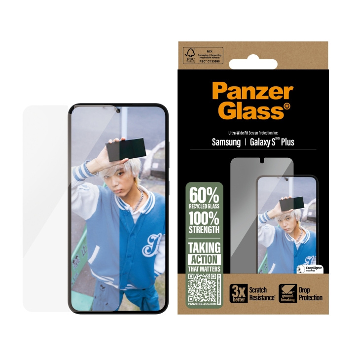 Panzer Lasi - Näytönsuoja Galaxy S25 Plus, UWF ryhmässä ÄLYPUHELIMET JA TABLETIT / Puhelimen suojakotelo / Samsung @ TP E-commerce Nordic AB (D20496)