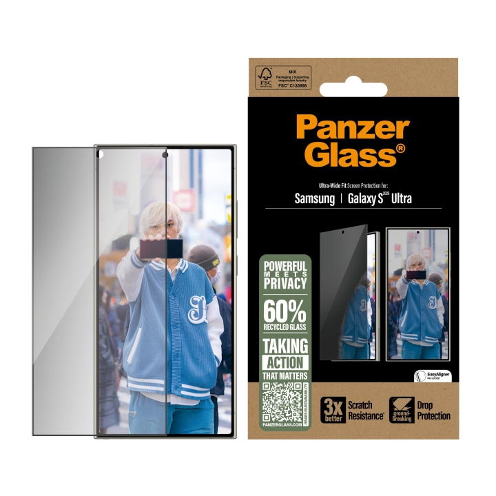Panzer Lasi - Yksityisyydensuoja Galaxy S25 Ultra, UWF ryhmässä ÄLYPUHELIMET JA TABLETIT / Puhelimen suojakotelo / Samsung @ TP E-commerce Nordic AB (D20503)