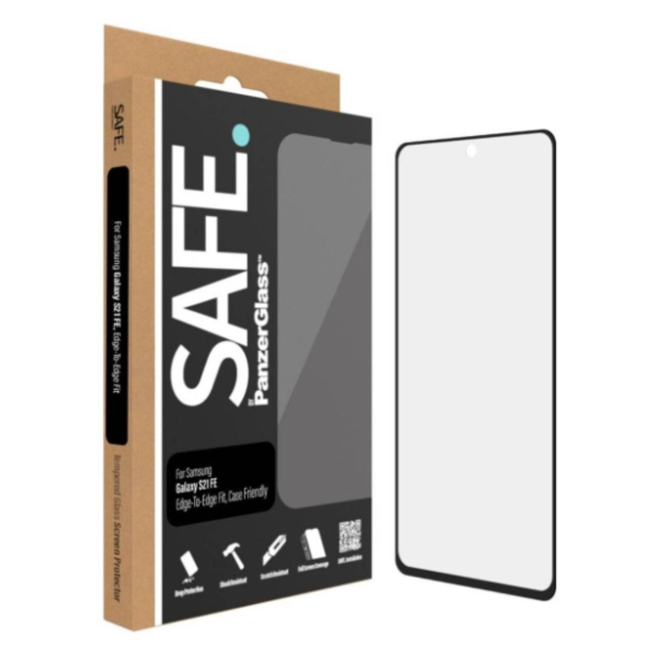 PanzerGlass SAFE by PanzerGlass - Näytönsuoja - Samsung Galaxy S21 FE ryhmässä ÄLYPUHELIMET JA TABLETIT / Puhelimen suojakotelo / Samsung @ TP E-commerce Nordic AB (D20527)