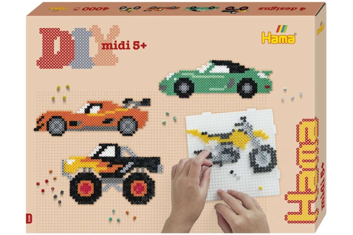 Hama Midi-lahjapakkaus Autot - (383162) ryhmässä LELUT, TUOTTEET LAPSILLE JA VAUVOILLE / Leikkikalut, Askartelu &Pelit / Käsityöt @ TP E-commerce Nordic AB (D20552)
