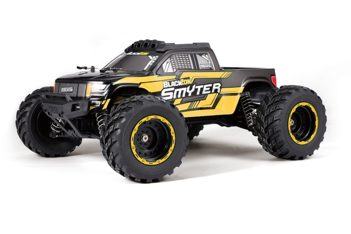 Blackzon Smyter MT 1/12 4WD Electric Monster Truck - keltainen (540225) ryhmässä LELUT, TUOTTEET LAPSILLE JA VAUVOILLE / Radio-ohjattava / Radio-ohjattavat autot @ TP E-commerce Nordic AB (D20602)