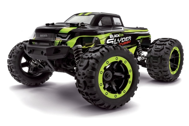 Blackzon Slyder MT Turbo 1/16 4WD 2S Harjaton - Vihreä (540208) ryhmässä LELUT, TUOTTEET LAPSILLE JA VAUVOILLE / Radio-ohjattava / Autoradat / Autot @ TP E-commerce Nordic AB (D20621)