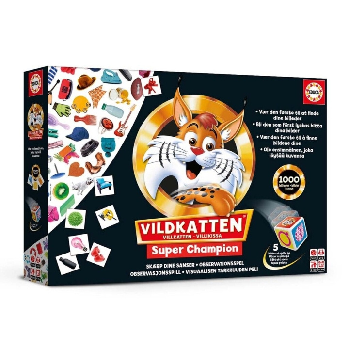 Educa Vildkatten Super Champion 1000 (pohjoismainen) (78-19540) ryhmässä URHEILU, VAPAA-AIKA JA HARRASTUS / Harrastus / Palapeli @ TP E-commerce Nordic AB (D20634)