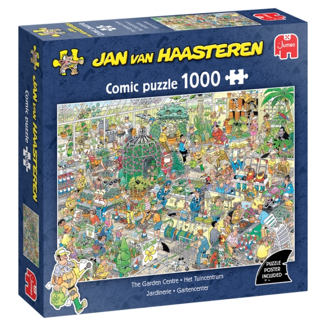 Jan van Haasteren Puutarhakeskus (1000 kpl) (JUM9066) ryhmässä URHEILU, VAPAA-AIKA JA HARRASTUS / Harrastus / Palapeli @ TP E-commerce Nordic AB (D20667)