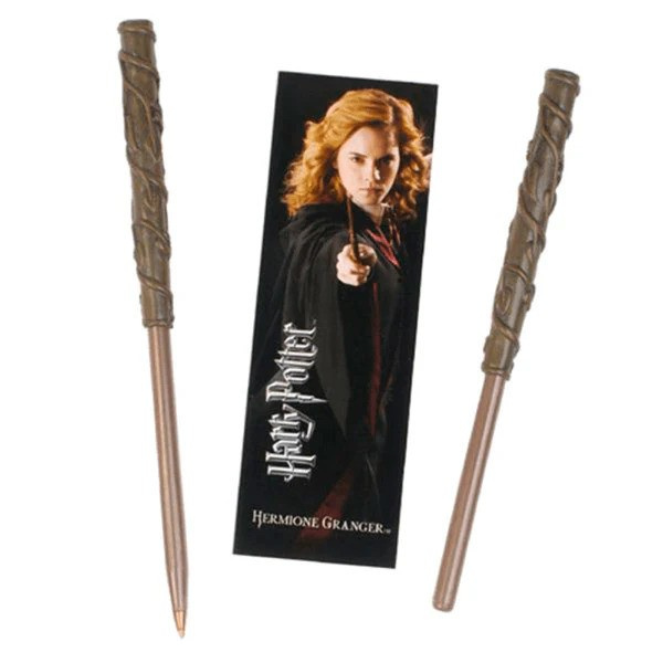 Noble Collection Hermione Wand kynä & kirjanmerkki ryhmässä URHEILU, VAPAA-AIKA JA HARRASTUS / Hauskat tavarat / Keräilyesineet @ TP E-commerce Nordic AB (D20720)