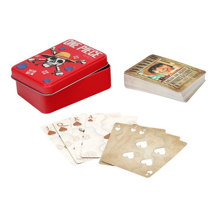 Paladone One Piece pelikortit tinassa ryhmässä LELUT, TUOTTEET LAPSILLE JA VAUVOILLE / Peli / Korttipeli @ TP E-commerce Nordic AB (D20736)