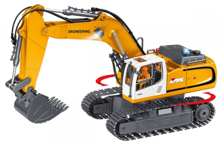 MX R/C Constructions Kaivinkone R/C 1:18 2,4GHz, 3,7V Li-Ion 11 kanavaa (471467) ryhmässä LELUT, TUOTTEET LAPSILLE JA VAUVOILLE / Radio-ohjattava / Muut @ TP E-commerce Nordic AB (D20751)