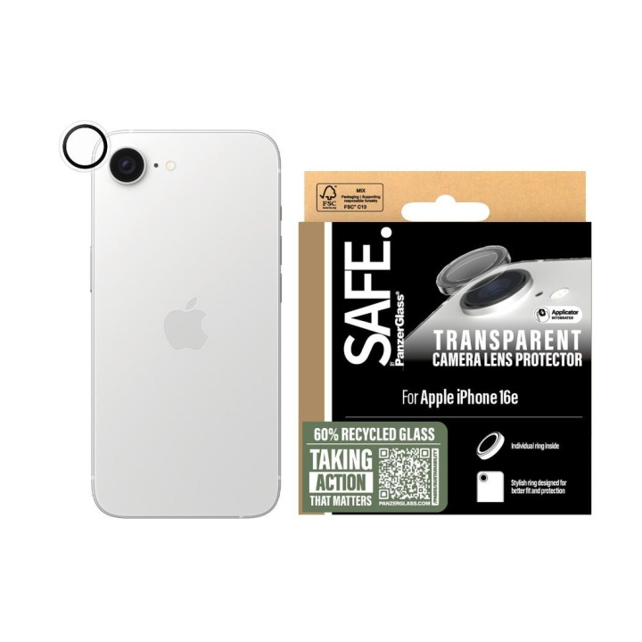 PanzerGlass SAFE by PanzerGlass - Kameran objektiivin suojaus - iPhone 16e ryhmässä ÄLYPUHELIMET JA TABLETIT / Puhelimen suojakotelo / Apple / iPhone 16 @ TP E-commerce Nordic AB (D20752)