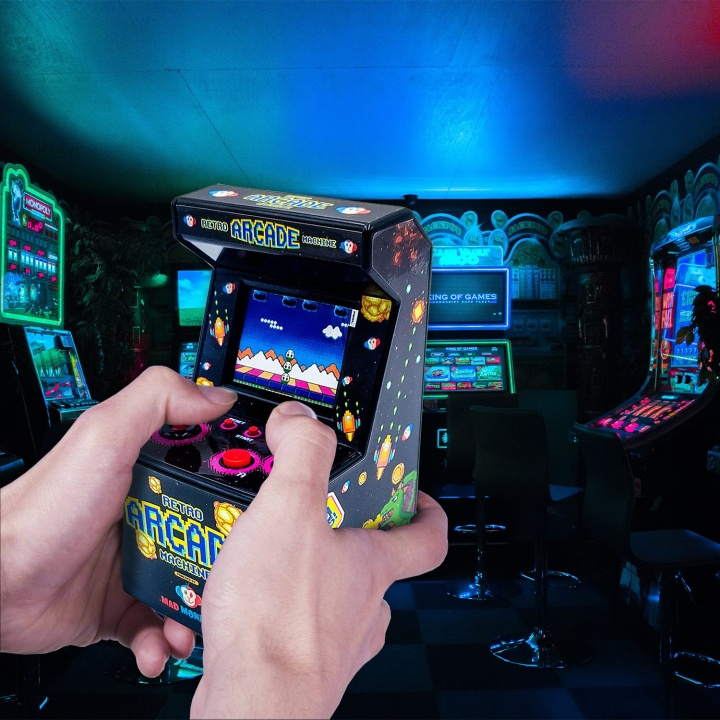 Mad Monkey Mad Monkey Retro Mini Arcade kone ryhmässä KODINELEKTRONIIKKA / Pelikonsolit & Tarvikkeet / Muut pelit @ TP E-commerce Nordic AB (D20788)
