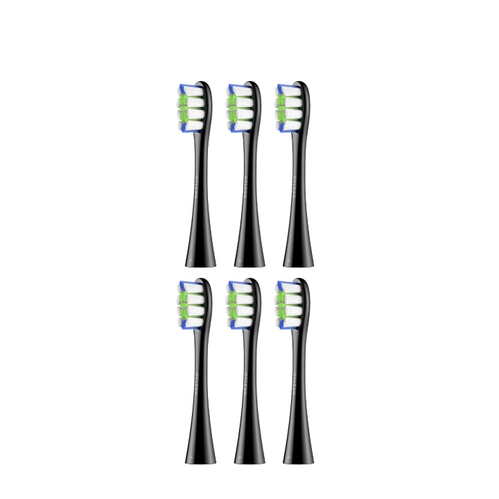 Oclean Harjanpää Professional Clean 6 Kpl Musta ryhmässä KAUNEUS JA TERVEYS / Suunhoito / Sähköhammasharjat Tarvikkeet @ TP E-commerce Nordic AB (D20878)