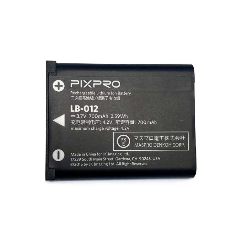 Kodak Akku För Pixpro Fz53-F55 Lb-012 3.7v/700mah ryhmässä KODINELEKTRONIIKKA / Valokuvat & Videot / Valokuvauslaitteet / Muut @ TP E-commerce Nordic AB (D20890)