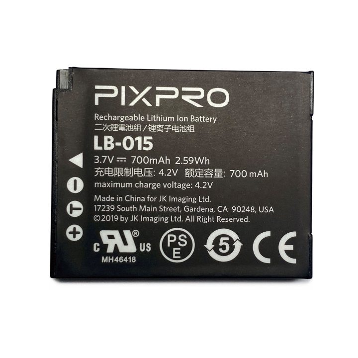 Kodak Akku För Pixpro Wpz Lb-015 3.7v/700mah ryhmässä KODINELEKTRONIIKKA / Valokuvat & Videot / Valokuvauslaitteet / Muut @ TP E-commerce Nordic AB (D20891)