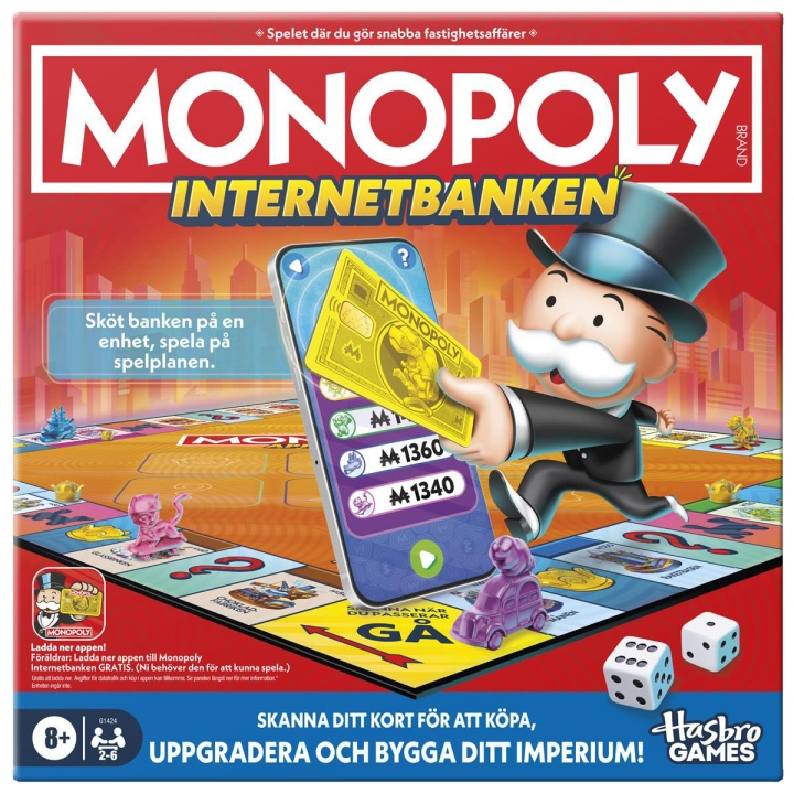 Hasbro gaming Lautapeli Monopoly App Banking (SE) ryhmässä LELUT, TUOTTEET LAPSILLE JA VAUVOILLE / Peli / Lautapelit @ TP E-commerce Nordic AB (D20911)
