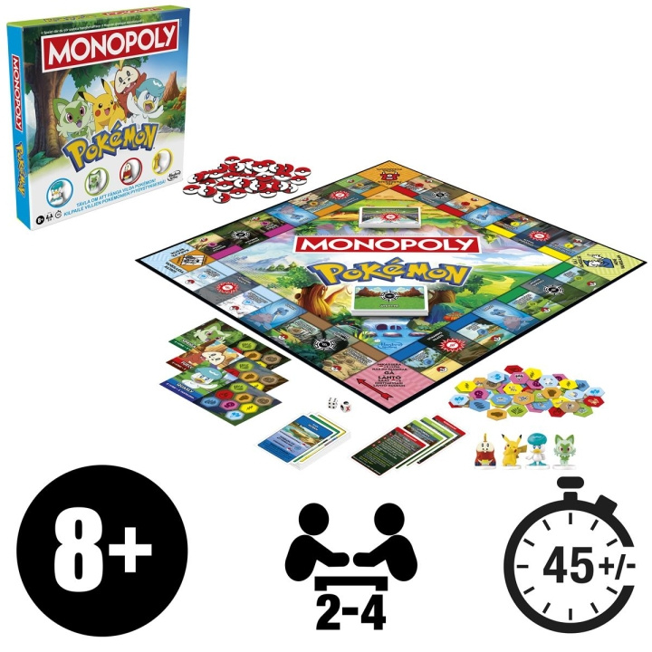 Hasbro gaming Lautapeli Monopoly Pokemon (SE/FI) ryhmässä LELUT, TUOTTEET LAPSILLE JA VAUVOILLE / Peli / Lautapelit @ TP E-commerce Nordic AB (D20914)