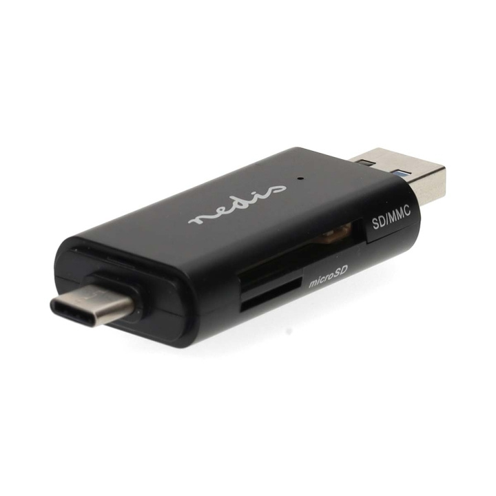 Nedis Kortinlukija | microSD (TF) / microSDHC (TF) / microSDXC (TF) / SD / SDHC / SDXC | USB 3.2 Gen1 ryhmässä KODINELEKTRONIIKKA / Tallennusvälineet / Kortinlukijat @ TP E-commerce Nordic AB (D20937)