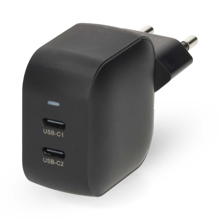 Nedis Seinälaturi | 35 W | GaN | PD3.0 | Pikalataus-toiminto | 1.75 / 2.33 / 2.92 / 3.0 A | Lähtöliitäntöjen määrä: 2 | 2x USB-C™ | Automaattinen Jännitteen Valinta | Musta ryhmässä ÄLYPUHELIMET JA TABLETIT / Laturit & Kaapelit / Seinälaturi / Seinälaturi Type C @ TP E-commerce Nordic AB (D20947)