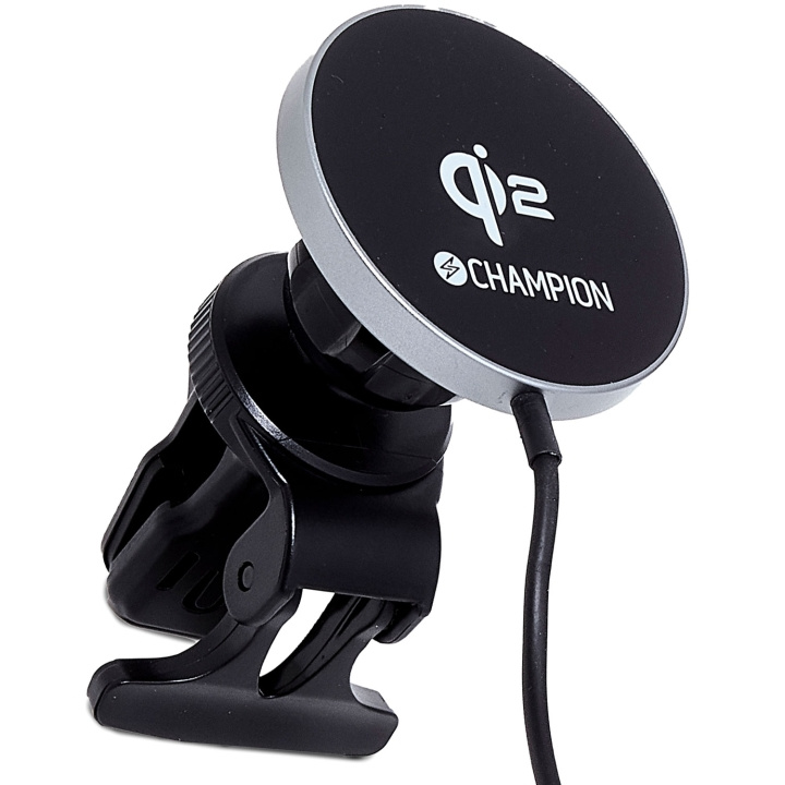 Champion Mobilhållare Bil QI2 15W ryhmässä ÄLYPUHELIMET JA TABLETIT / Laturit & Kaapelit / Autolaturi @ TP E-commerce Nordic AB (D20973)