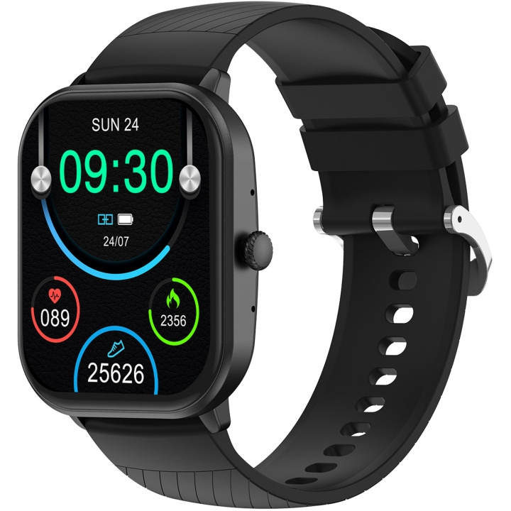 Denver SmartWatch SWC-187B Svart ryhmässä URHEILU, VAPAA-AIKA JA HARRASTUS / Urheilu- ja sykekellot / Urheilukello @ TP E-commerce Nordic AB (D20976)