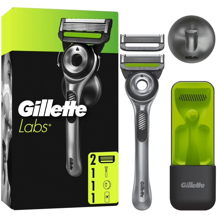 Gillette Rakhyvel Labs + 2st rakblad, magnetiskt ställ & resefodral ryhmässä KAUNEUS JA TERVEYS / Hiukset &Stailaus / Sheivaus ja trimmaus / Partahöylät & Tarvikkeet @ TP E-commerce Nordic AB (D20984)