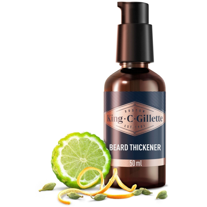 King C. Gillette Beard Thickener 50ml ryhmässä KAUNEUS JA TERVEYS / Hiukset &Stailaus / Parran hoito / Partaöljy @ TP E-commerce Nordic AB (D20989)