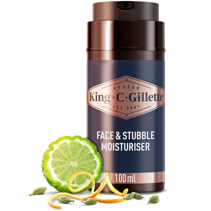 King C. Gillette Face & Stubble Moisturizer 100ml ryhmässä KAUNEUS JA TERVEYS / Hiukset &Stailaus / Parran hoito / Partaöljy @ TP E-commerce Nordic AB (D20991)