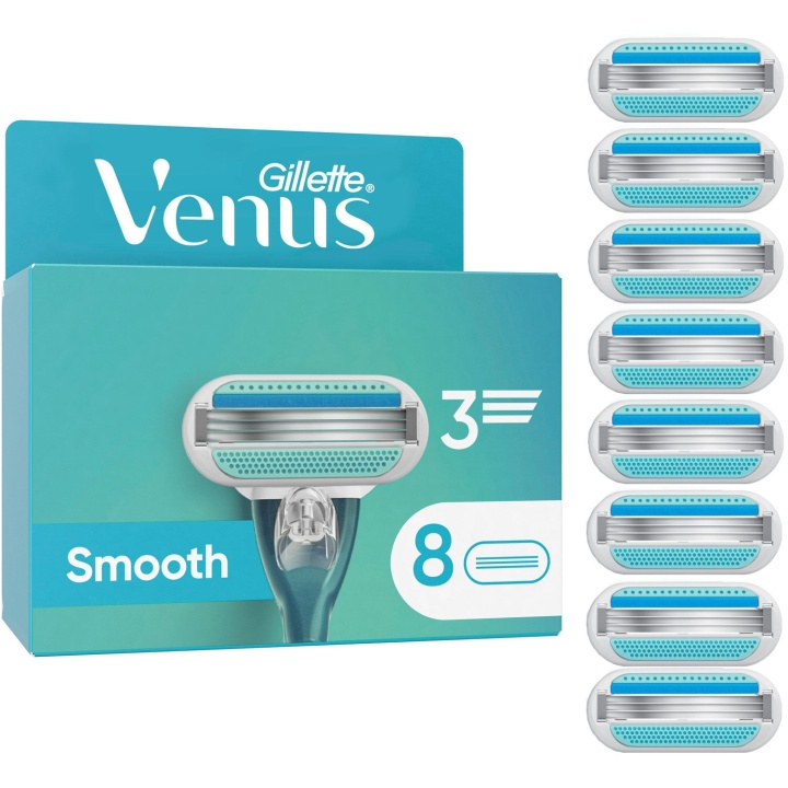 Gillette Rakblad Smooth 8st ryhmässä KAUNEUS JA TERVEYS / Hiukset &Stailaus / Sheivaus ja trimmaus / Partahöylät & Tarvikkeet @ TP E-commerce Nordic AB (D21004)