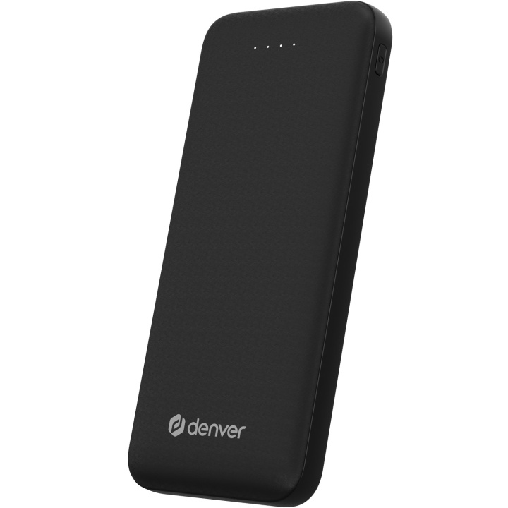 Denver PowerBank 10.000 mAh 10W Svart ryhmässä ÄLYPUHELIMET JA TABLETIT / Laturit & Kaapelit / Powerbanks @ TP E-commerce Nordic AB (D21011)