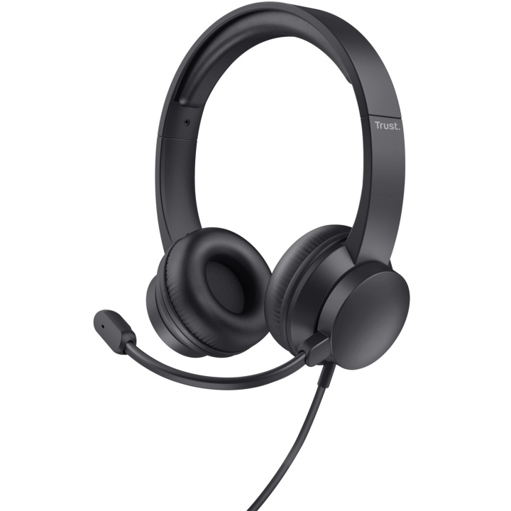 Trust Ayda PC-headset USB Svart ryhmässä TIETOKOONET & TARVIKKEET / Tietokonetarvikkeet / Kuulokkeet @ TP E-commerce Nordic AB (D21067)