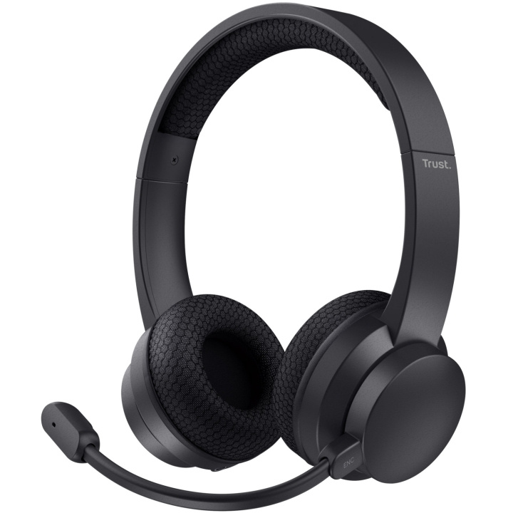 Trust Ayda Trådlöst PC-headset Bluetooth ENC Svart ryhmässä TIETOKOONET & TARVIKKEET / Tietokonetarvikkeet / Kuulokkeet @ TP E-commerce Nordic AB (D21069)