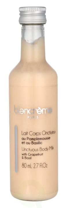 Blancreme Unctuous Body Milk 80 ml Grapefruit & Basil ryhmässä KAUNEUS JA TERVEYS / Ihonhoito / Kehon hoito / Vartalovoide @ TP E-commerce Nordic AB (D21107)