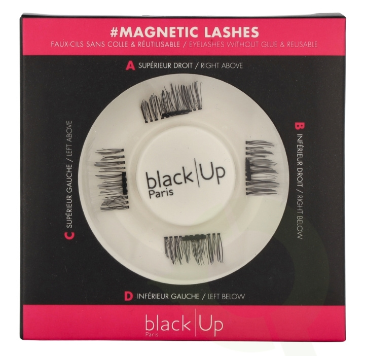 Black Up Magnetic Eyelashes 4 piece #02 ryhmässä KAUNEUS JA TERVEYS / Meikit / Silmät ja kulmat / Irtoripset @ TP E-commerce Nordic AB (D21127)