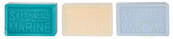 La Savonnerie De Nyons Soap Bar Set 300 g 3x100gr Blue ryhmässä KAUNEUS JA TERVEYS / Ihonhoito / Kehon hoito / Käsisaippua @ TP E-commerce Nordic AB (D21176)