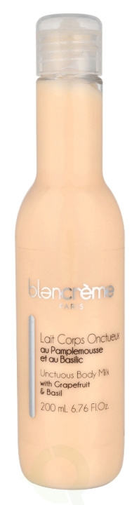 Blancreme Unctuous Body Milk 200 ml Grapefruit & Basil ryhmässä KAUNEUS JA TERVEYS / Ihonhoito / Kehon hoito / Vartalovoide @ TP E-commerce Nordic AB (D21202)