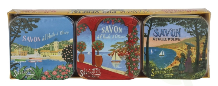 La Savonnerie De Nyons Soap Bar Set 3 Pcs - Mediterran. Lake 300 g 3x100gr ryhmässä KAUNEUS JA TERVEYS / Ihonhoito / Kehon hoito / Käsisaippua @ TP E-commerce Nordic AB (D21229)