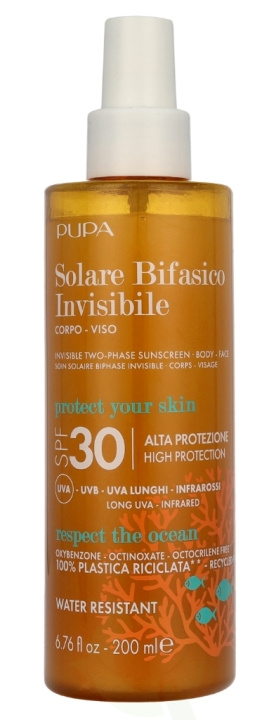 Pupa Milano Pupa Multifunction Invisible Two-Phase Sunscreen SPF30 200 ml ryhmässä KAUNEUS JA TERVEYS / Ihonhoito / Rusketus / Aurinkosuoja @ TP E-commerce Nordic AB (D21241)