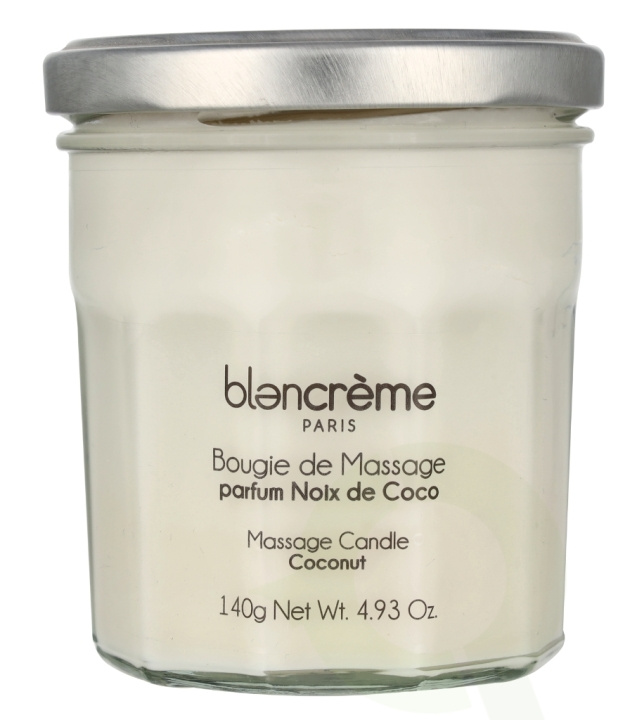 Blancreme Scented Massage Candle 140 g Coconut ryhmässä KAUNEUS JA TERVEYS / Tuoksut & Parfyymit / Muut tuoksut / Tuoksukynttilät @ TP E-commerce Nordic AB (D21262)