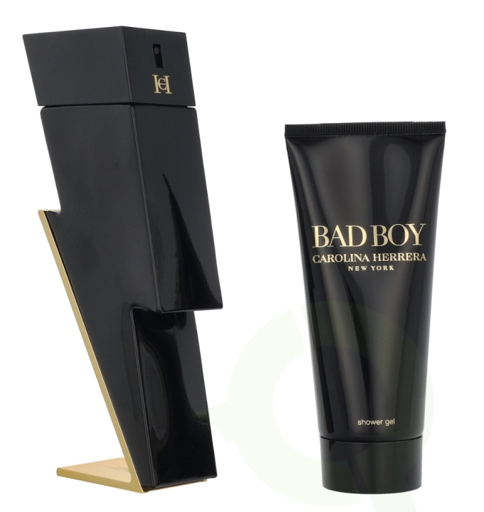 Carolina Herrera Bad Boy Giftset 200 ml Edt Spray 100 ml/Shower Gel 100ml ryhmässä KAUNEUS JA TERVEYS / Lahjapakkaukset / Miesten lahjapakkaukset @ TP E-commerce Nordic AB (D21276)