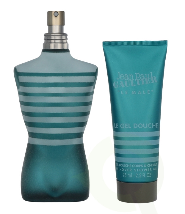 Jean Paul Gaultier Le Male Giftset 200 ml Edt Spray 125ml/Shower Gel 75ml ryhmässä KAUNEUS JA TERVEYS / Tuoksut & Parfyymit / Parfyymit / Miesten Tuoksut @ TP E-commerce Nordic AB (D21282)