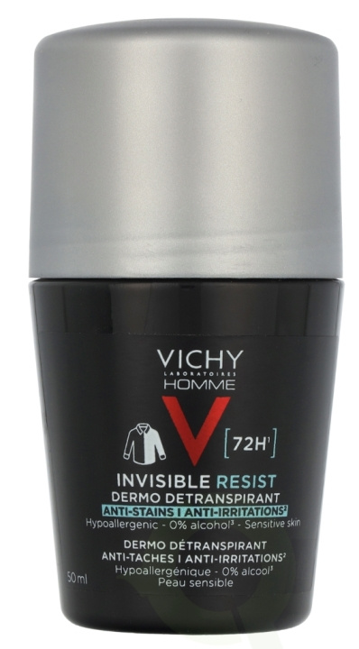 Vichy Homme Invisible Resist 72H Deo Roll-On 50 ml ryhmässä KAUNEUS JA TERVEYS / Tuoksut & Parfyymit / Deodorantit / Miesten deodorantit @ TP E-commerce Nordic AB (D21318)