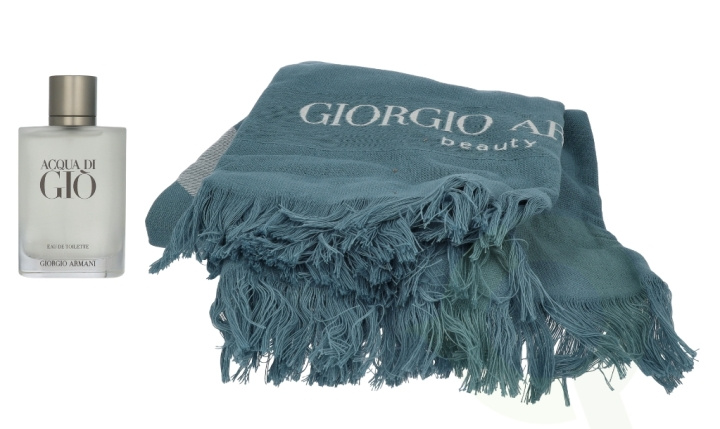 Armani Acqua Di Gio Giftset 100 ml Edt Spray 100ml/Towel ryhmässä KAUNEUS JA TERVEYS / Lahjapakkaukset / Miesten lahjapakkaukset @ TP E-commerce Nordic AB (D21343)