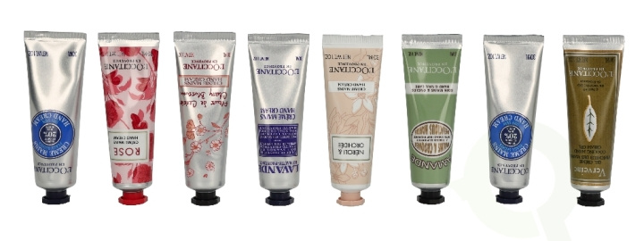 L\'Occitane Fantastic 8 Hand Set 240 ml Verbena 30ml/Shea 30ml/Rose 30ml/Cherry Blossom 30ml/Lavender 30ml/Neroli 30ml/Almond 30ml/Shea 30ml ryhmässä KAUNEUS JA TERVEYS / Ihonhoito / Kasvot / Päivävoide @ TP E-commerce Nordic AB (D21382)