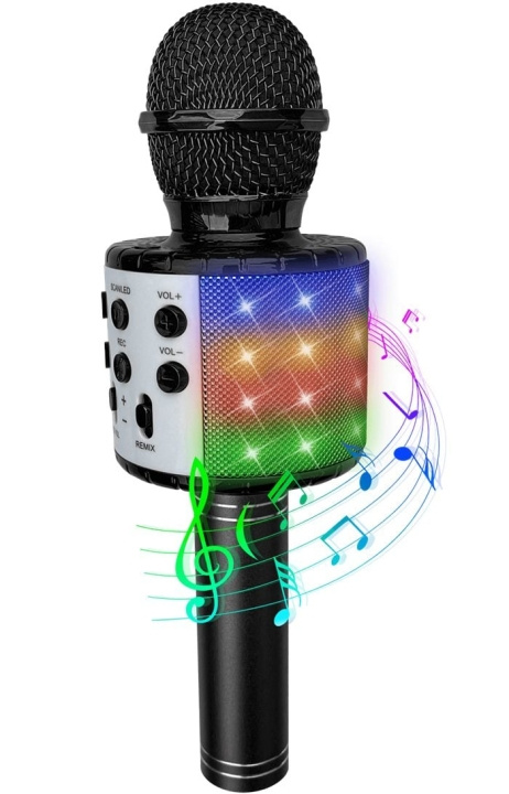 Party Fun Lights Karaokemikrofoni kaiuttimella - (605600) ryhmässä KODINELEKTRONIIKKA / Ääni & Kuva / Kaiuttimet & Tarvikkeet / Bluetooth-kaiutin @ TP E-commerce Nordic AB (D21432)