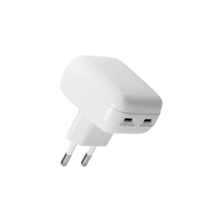 dbramante1928 Re-charge Pro - EU Flat seinälaturi 2xUSB-C 20W-W ryhmässä ÄLYPUHELIMET JA TABLETIT / Laturit & Kaapelit / Seinälaturi / Seinälaturi Type C @ TP E-commerce Nordic AB (D21491)