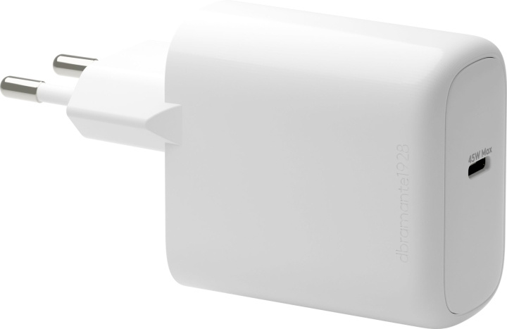 dbramante1928 Re-charge - EU-seinälaturi - USB-C 45W - Valkoinen ryhmässä ÄLYPUHELIMET JA TABLETIT / Laturit & Kaapelit / Seinälaturi / Seinälaturi Type C @ TP E-commerce Nordic AB (D21492)