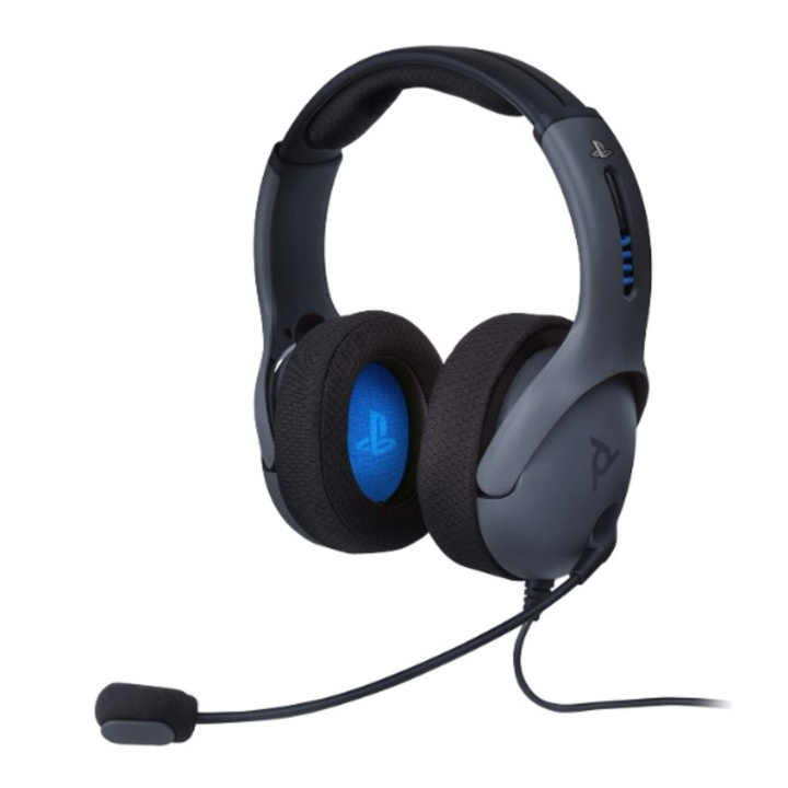 PDP Gaming Playstation 4 langalliset kuulokkeet LVL50 Harmaa ryhmässä TIETOKOONET & TARVIKKEET / GAMING / Kuulokkeet @ TP E-commerce Nordic AB (D21521)