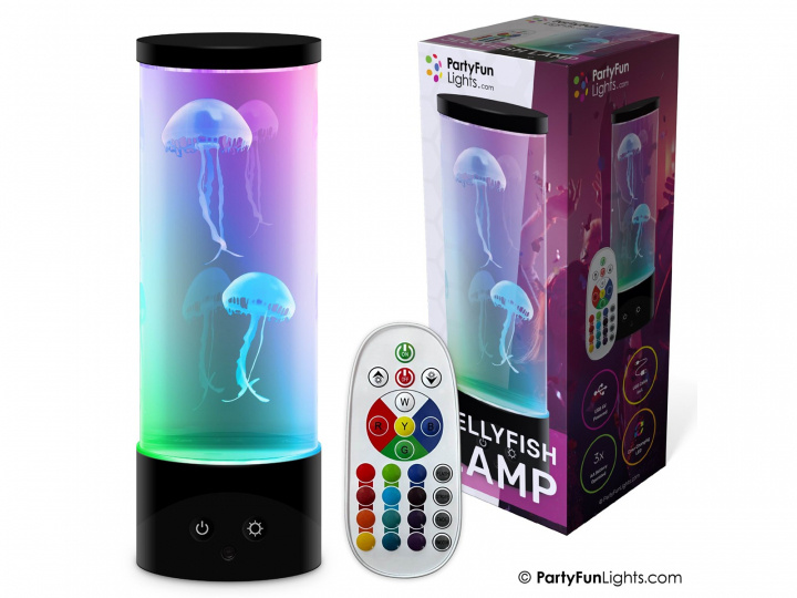 Party Fun Lights Meduusalamppu kaukosäätimellä - K: 30 cm (605403) ryhmässä URHEILU, VAPAA-AIKA JA HARRASTUS / Hauskat tavarat / Hauskat tavarat @ TP E-commerce Nordic AB (D21557)