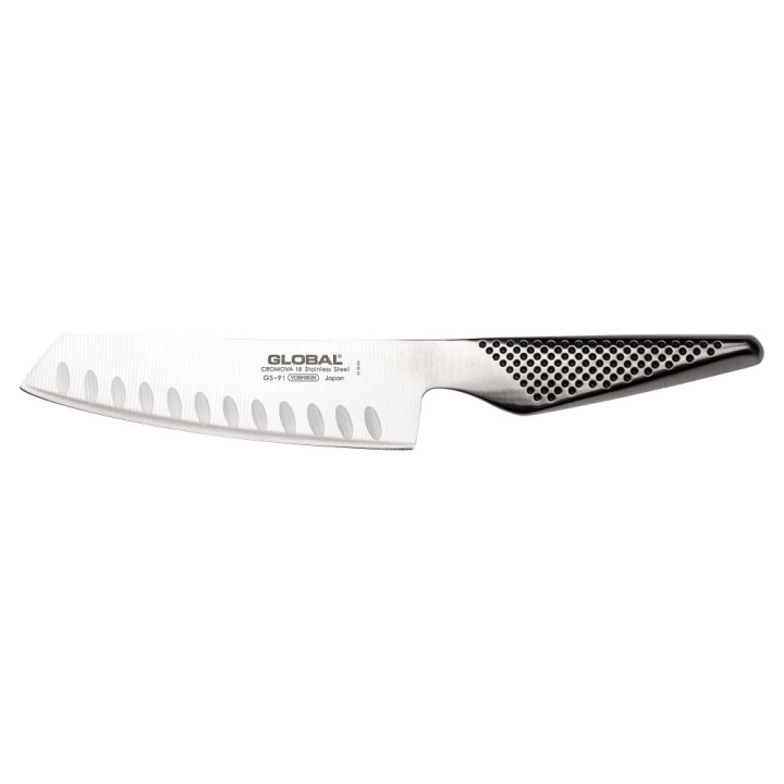 GLOBAL GS-91 Kourullinen vihannesveitsi 14cm ryhmässä KOTI, TALOUS JA PUUTARHA / Keittiövälineet / Keittiöveitset ja veitsenteroittimet @ TP E-commerce Nordic AB (D21569)