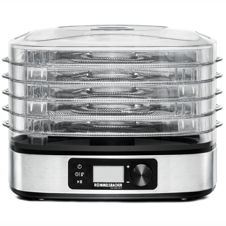 Rommelsbacher Frukt & Svamptork DA 350 350W LCD Timer 5rack ryhmässä KOTI, TALOUS JA PUUTARHA / Keittiövälineet / Muut keittivälineet @ TP E-commerce Nordic AB (D21588)